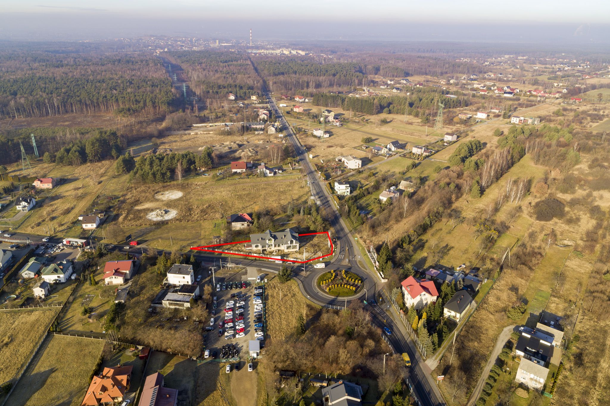 Budynek Handlowo Usługowy Przy Rondzie !!!
